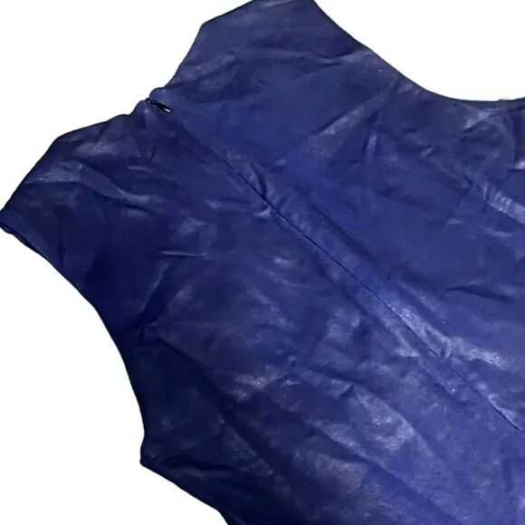 NWT women’s KRISA X REVOLVE Colorblock Sheath blank & navy coated Dress medium - Picture 5 of 9